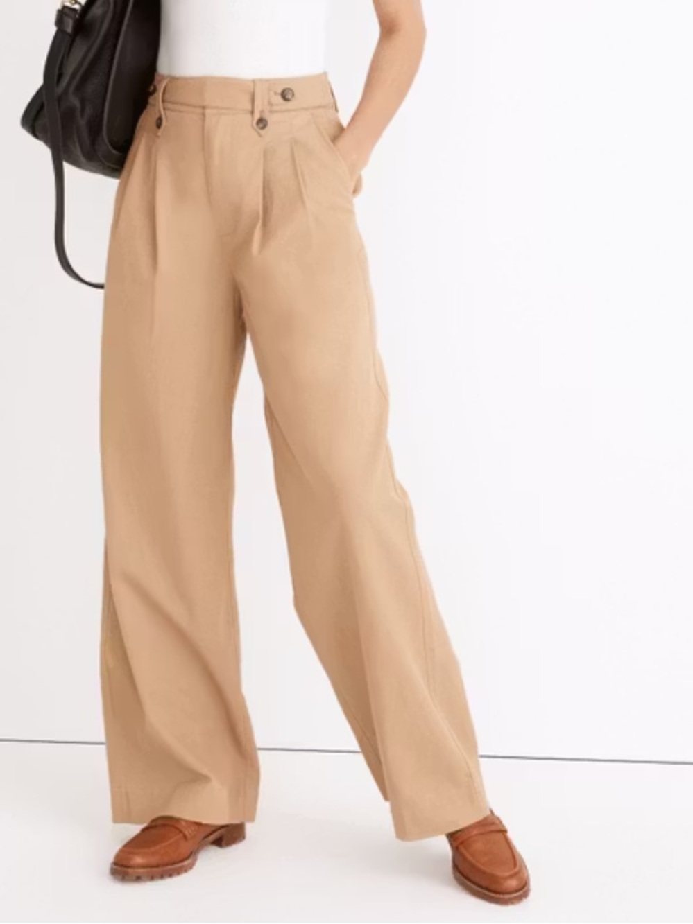 Madewell Petite Harlow Wide Leg Pants